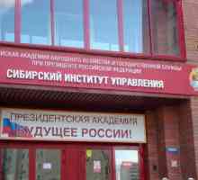 Сибирският институт по мениджмънт (SIU RANHiGS), Новосибирск: адрес, факултети