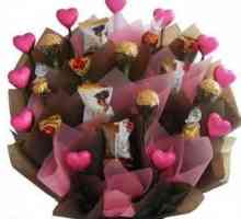Сладки цветя или как да направите букет от шоколади със собствените си ръце?