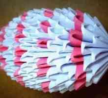Създаване на оригами: модулно яйце