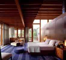 Спалня в дървена къща: подчертава дизайна