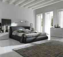 Спалня в стила на минимализма: интериорни елементи и снимки