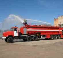 Специални противопожарни камиони: цел, технически спецификации