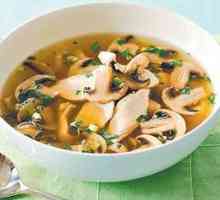 Супа с пиле и гъби: рецепта с снимка
