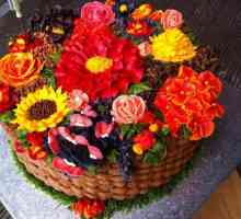 Торта "Кошница с цветя": майсторски клас, снимка