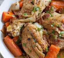 Задушено пиле с лук и моркови: рецепти за готвене