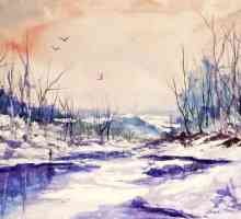 Да се ​​научиш да рисуваш зимния пейзаж: пропити с атмосферата на приказка
