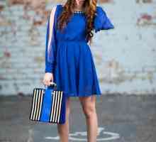 Добри уроци по стил: какво да носите със синя рокля?