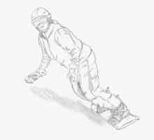 Курсове за рисуване: как да нарисувате сноубордист в молив стъпка по стъпка