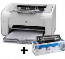 Инсталиране на принтера HP LaserJet P1102: Връзки, Настройки