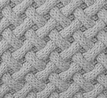 Моделът на "плитка" с игли за плетене: схема и описание