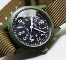 Военна часовника. Ръчен часовник за мъже с военни символи