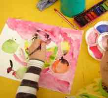 Урок по рисуване "Плодове" в средната група на детската градина