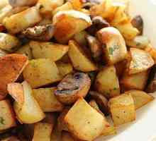Пържени картофи с гъби в multivarquet: стъпка по стъпка рецепта