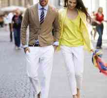 Бели панталони за жени и мъже: преглед на моделите, най-добрата комбинация