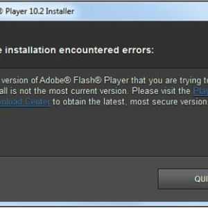 Adobe Flash Player: Грешка при инсталиране. Каква е причината и как да коригирам катастрофата?