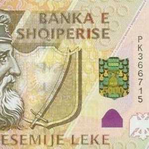Албанска валута lek. История на творението, дизайн на монети и банкноти