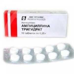 Антибактериални средства Ампицилин трихидрат: инструкции за употреба