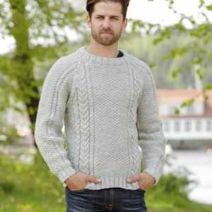 Aran модели с игли за плетене с диаграми, снимка и описание на плетене на мъжки пуловер