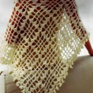 Отворен шал за плетене на една кука: диаграма и описание за начинаещи