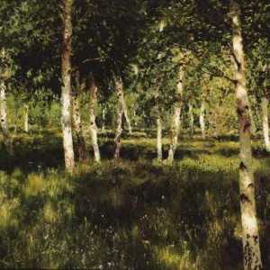 "Birch grove" - ​​есе върху картината на Исаак Левитан