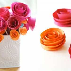 Хартията цвете е елегантна декорация, която можете да направите!