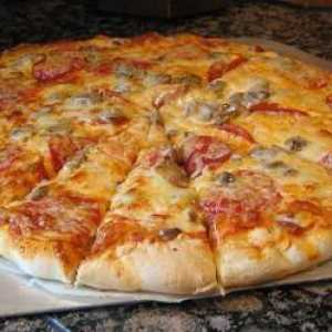 Бърза подготовка на пица у дома: рецепта