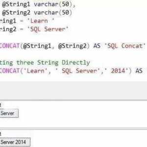 Какво прави функцията SQL CONCAT?