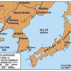 Битката при Цушима през 1905 г. Морска битка в Японското море. Пролив Цушима