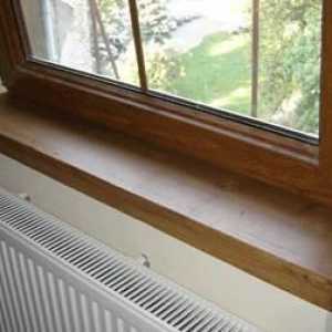 Дървени прозоречни первази: функции, монтаж, грижа