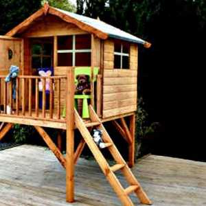 Дървена къща за дете със собствени ръце: чертежи, снимки