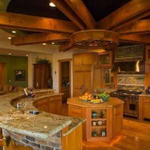 Кухненски дизайн в дървена къща: общ преглед, интериорни елементи и интересни идеи