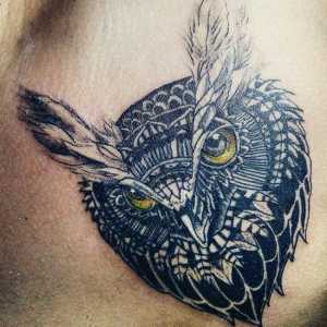 `Owl `- татуировка за най-интелигентни и стилни