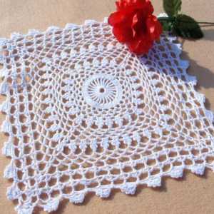 Снимка, описание и схема на плетене на кърпа