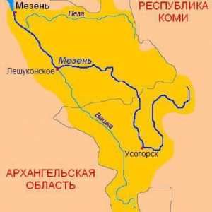 Къде е река Мезен: източник, притоци, флора и фауна