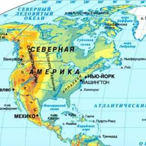 География. Как се намира континентът на Северна Америка по отношение на другите