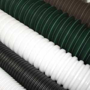 PVC тръби от гофрирани тръби: описание и предназначение