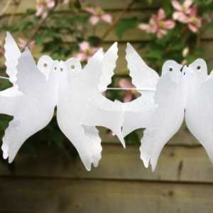 Гълъби, изработени от хартия със собствени ръце: отлично излекуване и красив подарък