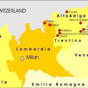 Ски курорти в Италия. Ски курорти в Италия на картата