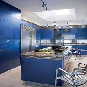 Интериор в син цвят. Какви цветове смесват синьото във вътрешността на спалнята и кухнята?