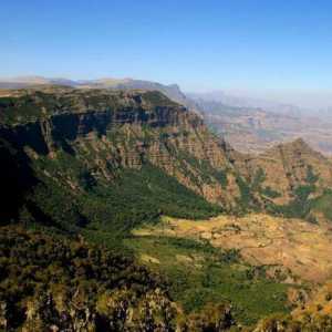 Етиопското плато и платото на Сомалия. Етиопските планини, където се намира?