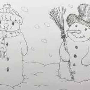 Колко красива е да нарисувате снежен човек?