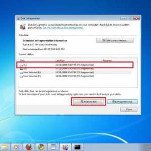 Как да дефрагментирам диска на Windows 7?