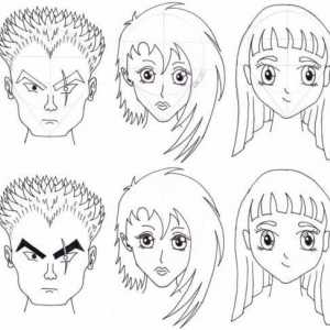 Как да нарисуваме аниме лица? Аниме молив: лица