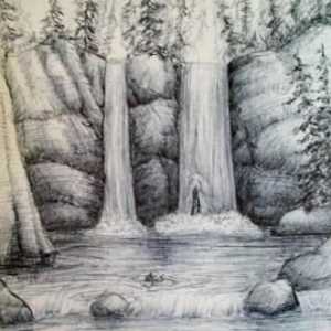 Как да нарисуваме водопад? Опростено и ясно описание на метода