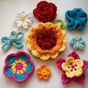 Как да направите цвете плетено? Схемата