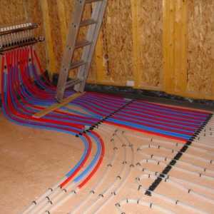 Колектор за подово отопление: връзка