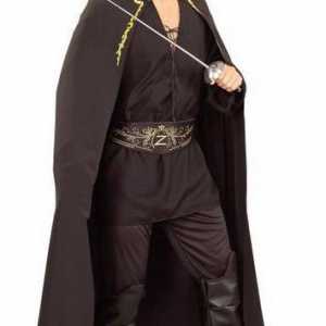Костюм Zorro - фантазия рокля за момче със собствените си ръце