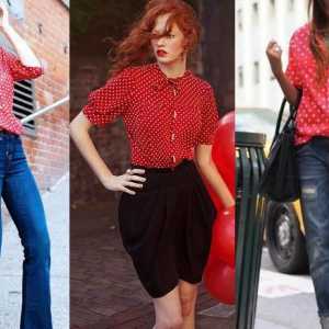 Червена блуза: най-добрата комбинация, съвети за дизайнерите и обратна връзка