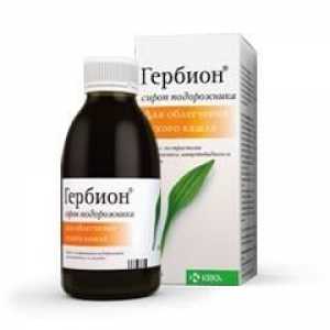 Лекарства "Herbion" (сироп plantain): инструкции за употреба