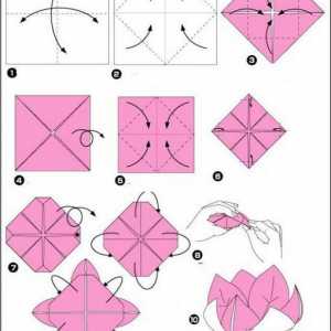 Майсторски клас, как да направите лотос оригами